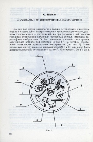 Обложка электронного документа Музыкальные инструменты чжурчженей