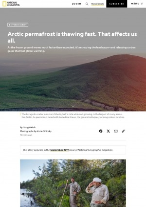 Обложка электронного документа Arctic permafrost is thawing fast. That affects us all