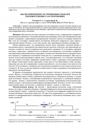 Обложка Электронного документа: Анализ применимости упрощенных моделей теплового процесса в уплотнениях