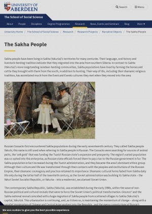 Обложка электронного документа The Sakha People: [history, culture and development]