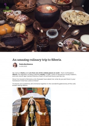 Обложка Электронного документа: An amazing culinary trip to Siberia