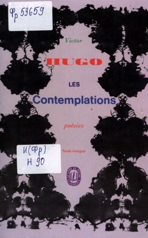 Обложка электронного документа Les contemplations