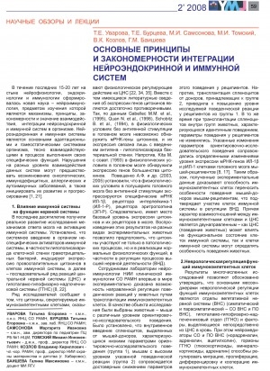 Обложка Электронного документа: Основные принципы и закономерности интеграции нейроэндокринной и иммунной систем