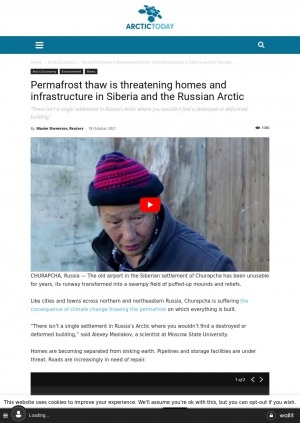 Обложка Электронного документа: Permafrost thaw is threatening homes and infrastructure in Siberia and the Russian Arctic: [comments of a scientist at Moscow State University Alexey Maslakov, a director of Yakutsk’s Melnikov Permafrost Institute Mikhail Zheleznyak, a deputy director of the Permafrost Institute Alexander Fyodorov, Ecology Minister Alexander Kozlov, Churapcha village residents Yegor Dyachkovsky and Sergei Atlasov]