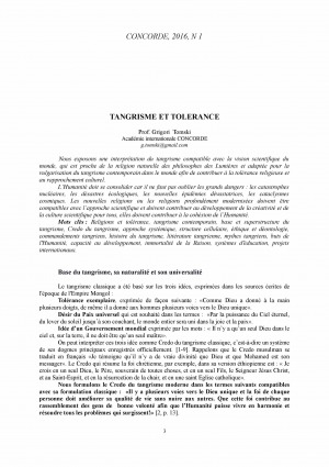 Обложка электронного документа Tangrisme et tolerance