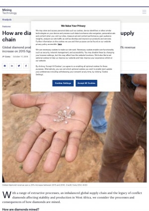 Обложка Электронного документа: How are diamonds mined? A look at the global supply chain